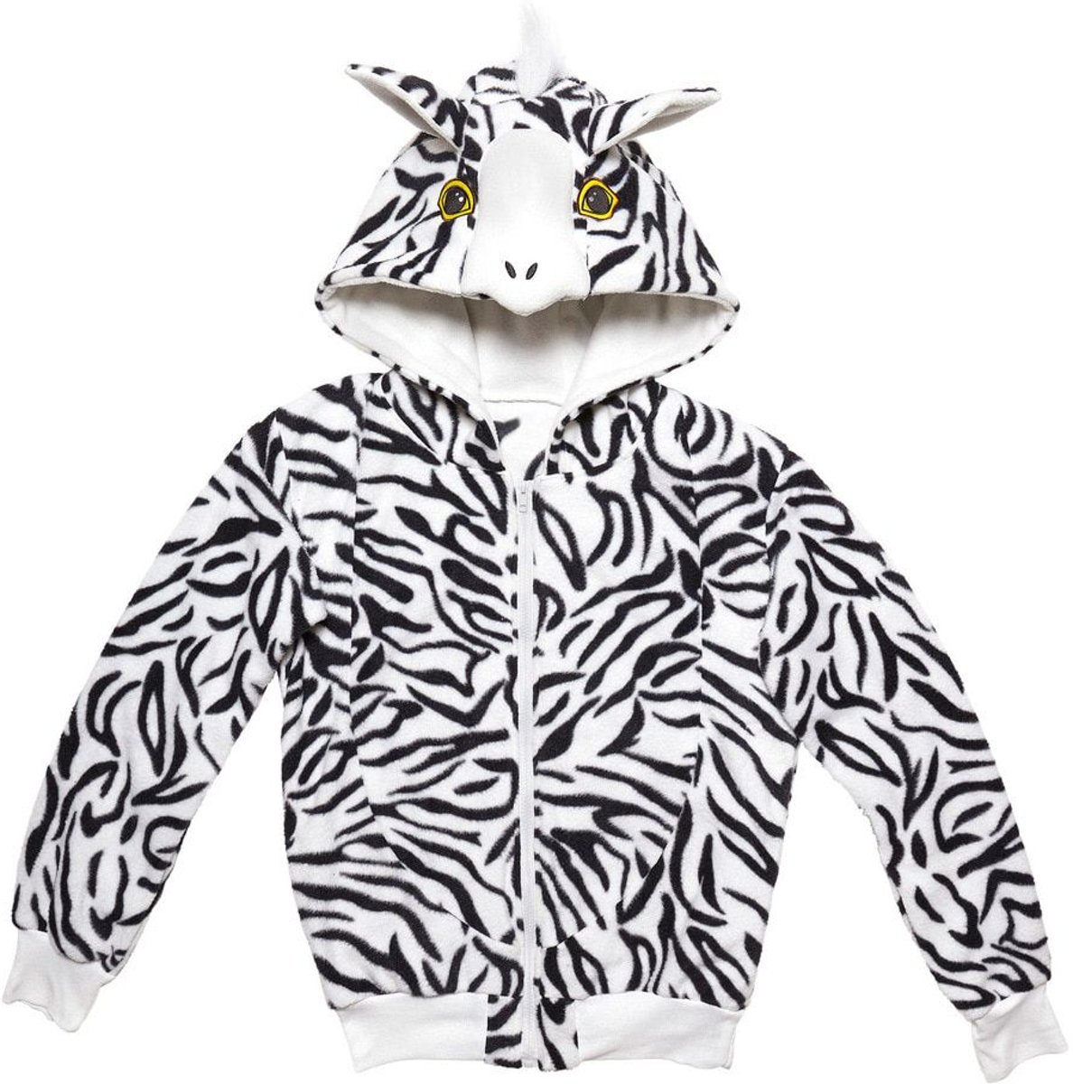 Zebra Kostuum | Cute Hoodie, Zebra | Small / Medium | Carnaval kostuum | Verkleedkleding